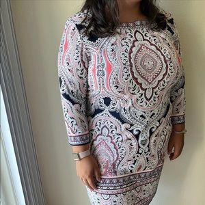 Studio One New York Paisley Print Dress!! xl